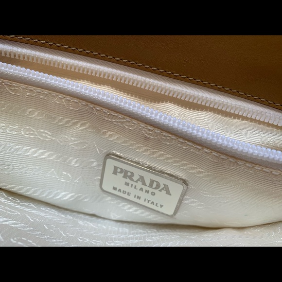 PRADA nylon leather white shoulder bag - Picture 7 of 9